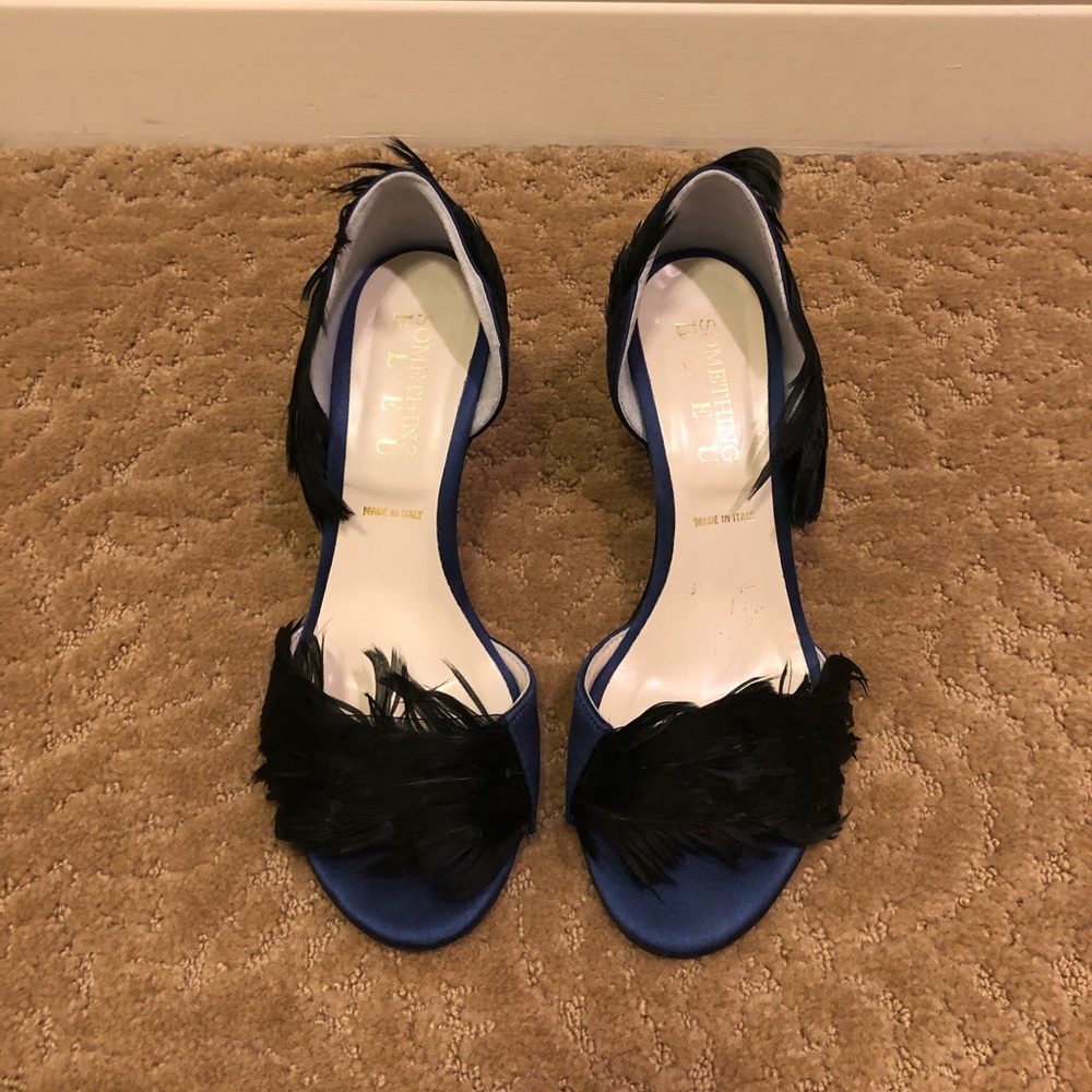 Something Bleu Gigi peep toe pump